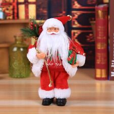 Christmas Plush Santa Claus Figurine Standing for Doll Ornament Home Decora