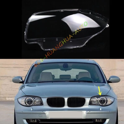 Left Side Headlight Clear Lens Replace Cover+Sealant For BMW 1-Series 2008-2011 — 第 1/4 张图片