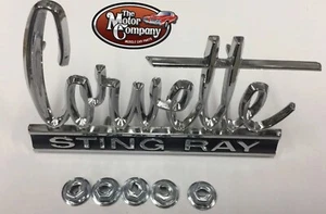 Emblema Corvette Sting Ray 1967 capucha/emblema cubierta trasera 3873776 CV67 - Imagen 1 de 1