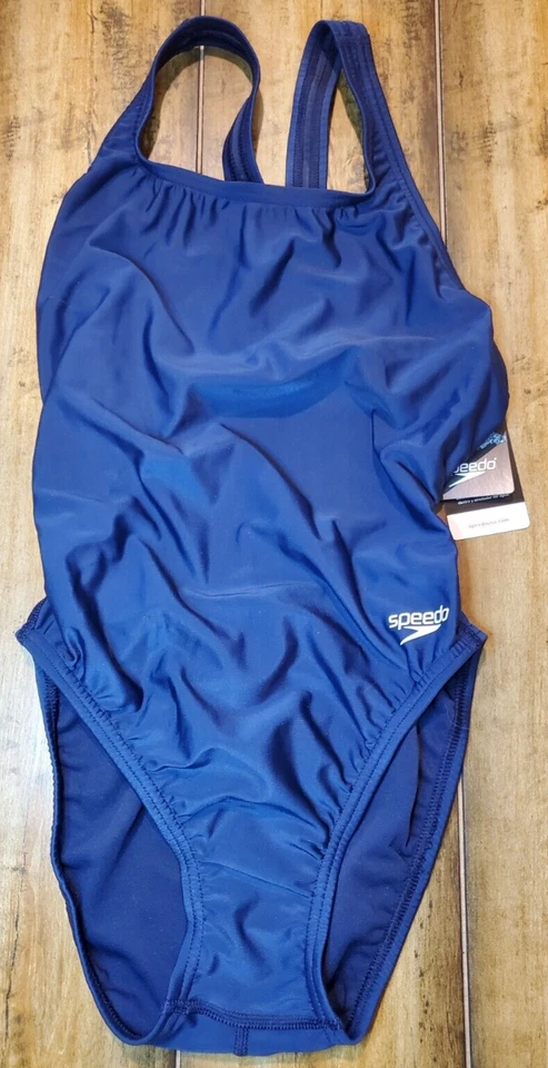 Speedo Pro LT Swimsuit One Piece Team Navy 88191481434 Size 8/34