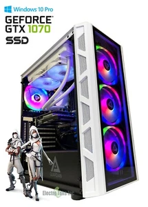 GAMING COMPUTER PC INTEL CORE i7- Geforce GTX 1070 SSD HDD WINDOWS HDMI 16GB RAM - Picture 1 of 10