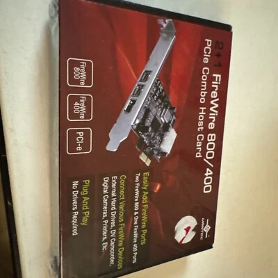 VANTEC 2+1 FireWire 800/400 PCIe Combo Host Card New - Image 1 of 4