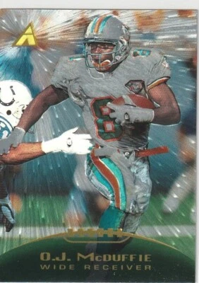 1995 Pinnacle Trophy Collection #139 O.J. McDuffie Miami Dolphins - Image 1 of 2