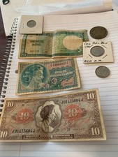 Vietnam War Era Money Paper and Coins