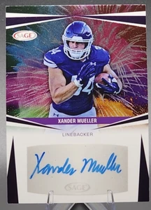 2025 Sage High Series Xander Mueller PRC Auto Purple Northwestern Wildcats - Picture 1 of 2