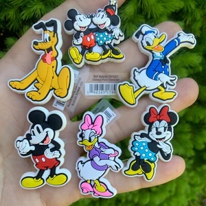 6 piece Crocs Disney’s Mickey & Friends Jibbitz Charms - Picture 1 of 8