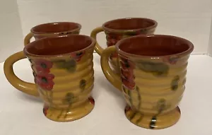 4er Set ~ AMBIANCE Fleur Rouge Nanette Vacher Tassen Neu - Bild 1 von 8