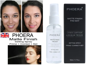 PHOERA SETTING SPRAY MATTE FINISH PRIMER FACE FOUNDATION BASE FIXER MAKEUP UK - Picture 1 of 6