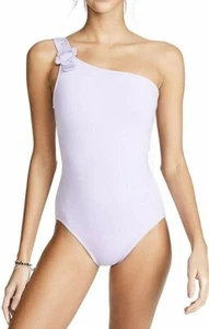 Kate Spade Swimsuit Diasy Buckle One-shoulder One Piece Purple Size L - Picture 1 of 5