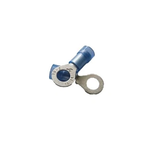 Nylon Ring Terminals 16-14 AWG #10 Stud Pkg Qty 50 - Picture 1 of 2