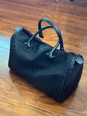 Paris Hilton Negro Tejido Espiga Bolso de Mano Bolso Saco Monedero Foto 1 de 4