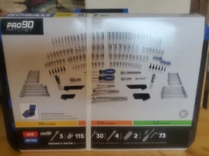 Kobalt 227-Piece Standard (SAE) and Metric Polished Chrome Mechanic's Tool Set - Picture 1 of 4