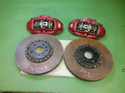 2019 CADILLAC CTS-V PASSENGER DRIVER FRONT ROTORS BREMBO BRAKE CALIPER SET OF 2 Foto 1 de 4