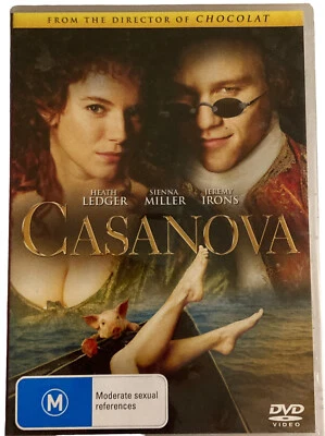 New DVD Casanova Heath Ledger Jeremy Irons 2006 Region 4 M Free Post - image 1 of 4