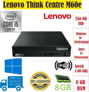 Lenovo ThinkCentre M60e DDR4 8GB RAM Intel Core i5 1035G1 10th Gen mini PC - Picture 1 of 3
