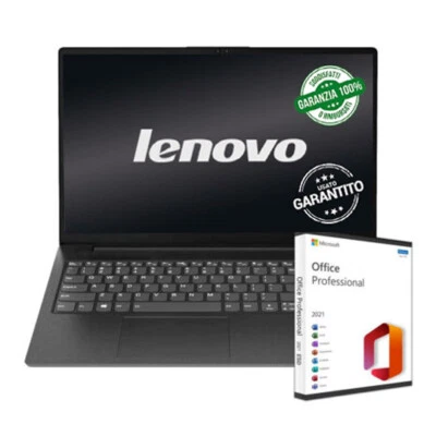 USATO - Notebook Lenovo Intel i5 11Th RAM 24GB SSHD 1256GB 15,6 Win11Pro Office - Immagine 1 di 4