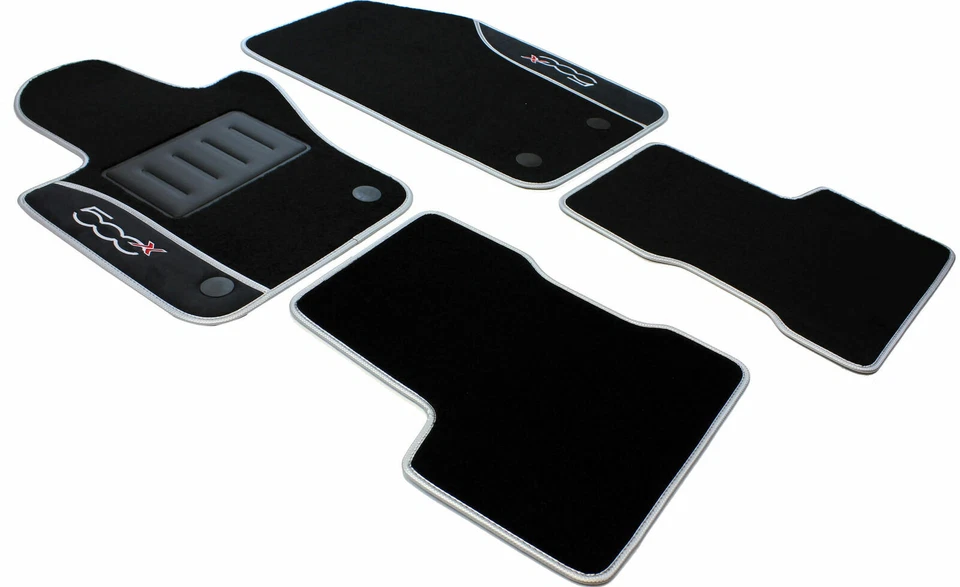 Tapis Moquette avec Broderie Fiat 500X Partir - Photo 1/4