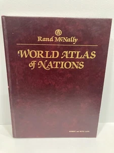 World Atlas of Nations 1988 Large Hardcover Book Maps - Picture 1 of 8