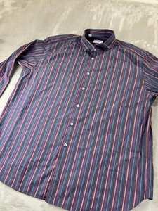 Brioni for Neiman Marcus Button Down Dress Shirt Men's 2XL Striped Made in ITALY - Picture 1 of 9