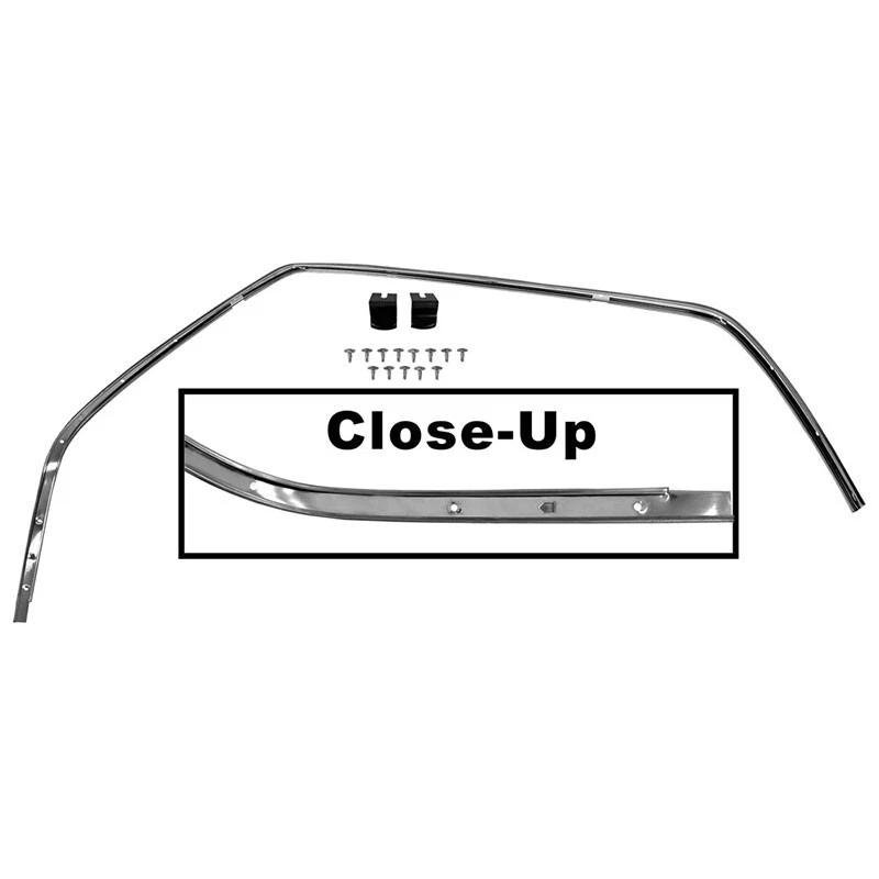 Mercury Cougar 1969-70 retenedor de tira meteorológica con clips - LH Foto 1 de 1