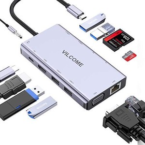 New ListingUsb C Hub AdapterVilcome Usb C Universal Laptop Docking Station with 4K Usb C.