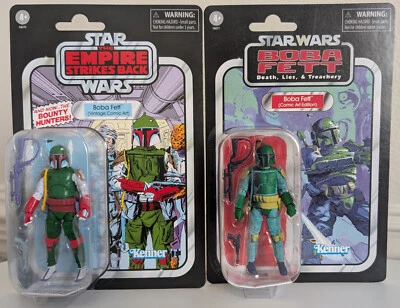 两个星球大战波巴·费特漫画艺术复古收藏 VC277 & VC278 全新 — 第 1/2 张图片