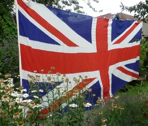 Gigantic Union Jack 18-0 feet long x 8-6 inches wide Sewn Seams Good Order - Picture 1 of 7
