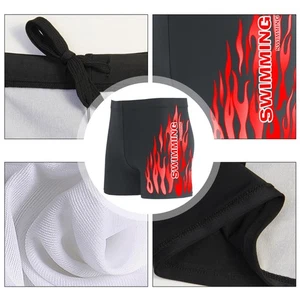 Herren Badehose mit Flammenmuster für Schwimmbad und Strandaktivitäten - Bild 1 von 24