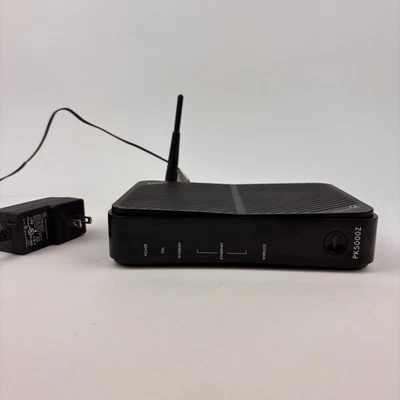 QWEST ZYXEL PK5000Z Wifi 4-Port Modem Router w/ AC Power Adapter Works - Image 1 of 4