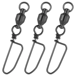 20-Pack Ball Bearing Swivels with Snaps, Fishing Snap Swivels Fishing Tackle ... - Picture 1 of 8
