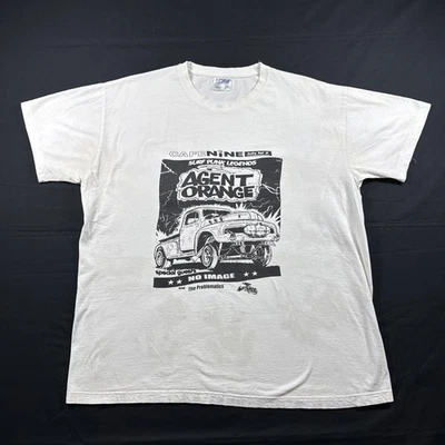Agent Orange T-Shirt Graphic Tee Problematics Cafe Nine Surf XXL Rock Punk Band  - Image 1 of 4