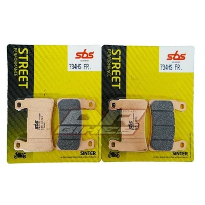 Pastillas de freno delanteras sinterizadas calle Honda Fireblade CBR929 929 2000 2001 SBS 734HS Foto 1 de 4