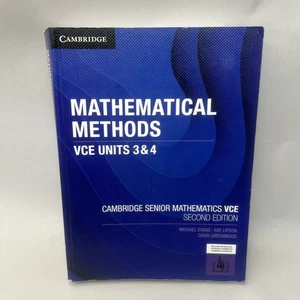 Cambridge Mathematical Methods VCE Units 3 & 4 Second Edition Michael Evans - Picture 1 of 15