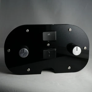 Black Acrylic Midi Controller with 2 Note Buttons and 2 Potentiometer Knobs - Picture 1 of 7