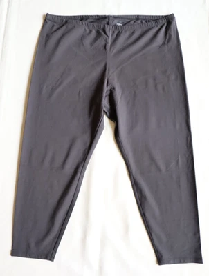 Leggings Eileen Fisher $98 leve algodão stretch jersey cropped tamanho 2X - Imagem 1 de 3