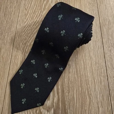 Gravata trevo azul/verde ROBERT TALBOTT para Bill Winn San Marino Philadelphia - Imagem 1 de 4