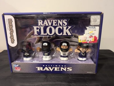 Fisher-Price Little People Baltimore Ravens Juego de Coleccionista de Cuatro Piezas NFL Foto 1 de 2