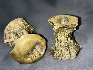 Vintage Bronzeguss Kunst Apfelkerne 2er Set - Bild 1 von 9