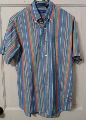 Towncraft Men's SS Multicolored Button Down Dress Shirt Sz 15.5 - Image 1 of 3