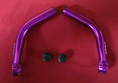 Shogun Powerbar Zero Barends, alluminio, super leggero 120 g, lungo, viola, NUOVO, NOS - Immagine 1 di 3