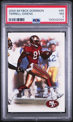 2000 SKYBOX DOMINION #60 TERRELL OWENS PSA 7 - Image 1 of 2