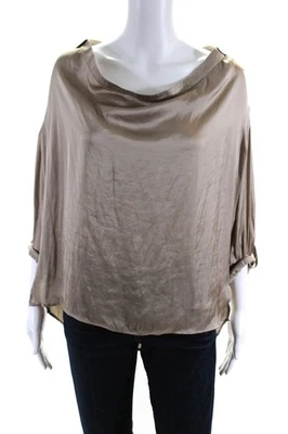 Blusa Vince feminina gola redonda manga comprida cinza tamanho 4 - Imagem 1 de 4