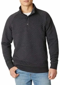Eddie Bauer Herren Pullover 1/4 Knopfleiste grau Gr. Medium Freizeit Outdoor Büro - Bild 1 von 9