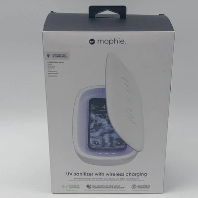 Cargador Inalámbrico Smartphone Mophie Desinfectante UV Blanco Nuevo Caja Abierta Foto 1 de 4
