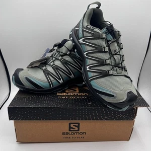Salomon X Ultra 3 GTX Waterproof Trail Running Shoes Gray Blue Women's 10 - Picture 1 of 10