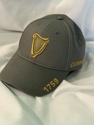 Boné de beisebol Guinness Harp logotipo 1759 design bordado cinza - Imagem 1 de 4