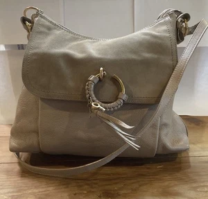 See by Chloe Handtasche Damen Beige Leder Wildleder Schultertasche Damen - Bild 1 von 21