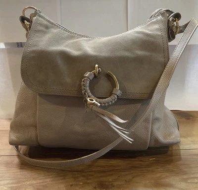 Bolso de Mano See by Chloe Mujer Beige Cuero Gamuza Cartera de Hombro Damas Foto 1 de 4