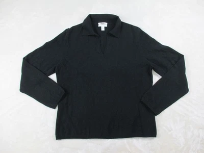 Camisa Charter Club Feminina Extra Grande Preta Manga Longa 2 Dobras Cashmere Feminina - Imagem 1 de 4