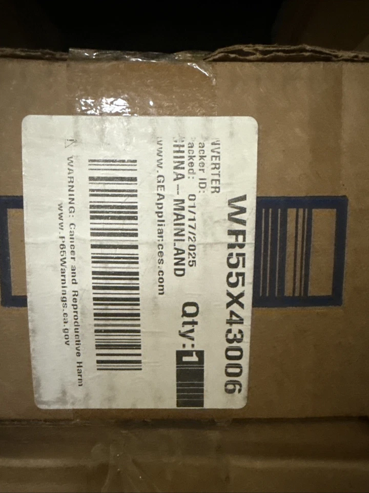 全新 正品 GE 冰箱 原始设备制造商 变频板 WR55X43006 — 第 1/1 张图片